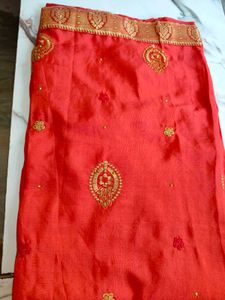 Brand New 🆕 Beautiful 😍 Embroidery Saree
