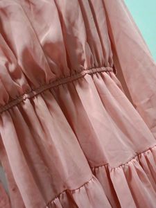 Pink Elastic Korean One Piece