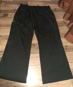 Petite Y2k Unisex Black Wide Leg Flared Pants.