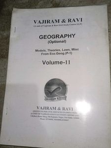 Vajiram &amp; Ravi Geography Vol. 1