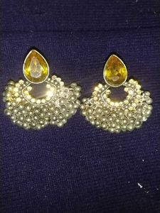 Black Metal Earrings Beautiful