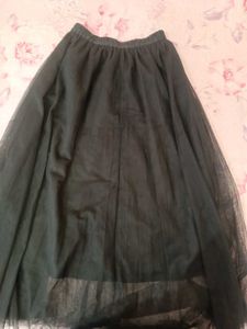 Elegant Black Tulle Skirt