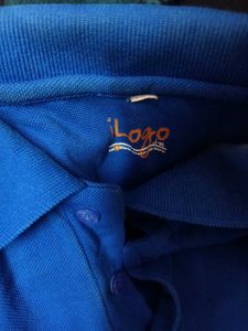 MEN POLO NECK DARK BLUE T-SHIRT