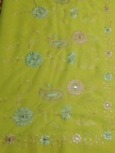 Lemon 🍋Yellow Saree