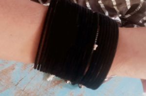 Black Velvet Bangle