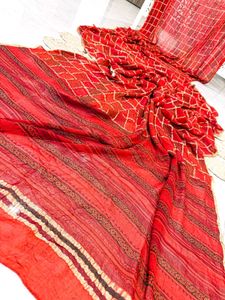 Gharchola Khaddi Georgette Pure Silk Saree