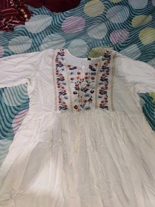 White Embroidered Dress
