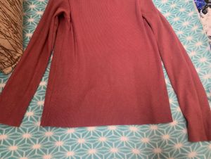 Winter Sale💗 Rust Mock Neck Long Sleeve Top