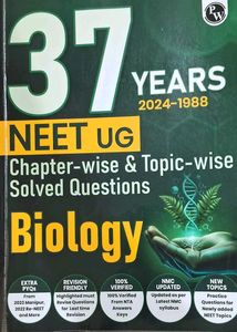 NEET UG Physics, Chemistry , Biology - 37 Years