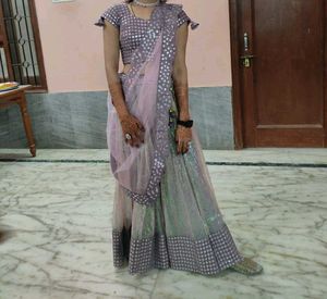 Beautiful Sequence Lavender Lehngha ❤
