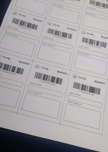 18 Shipping Labels (Black And White?)