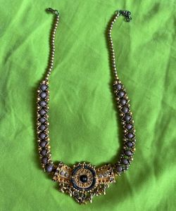 Dec Sale🔥 Golden Grey Jewellery  With Earring