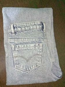 Black Color And Blue Denim Jeans