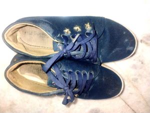 Denim Blue Shoes For Women