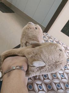 Dolphin Design Soft Fur Slippers For Women