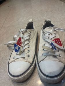 Kook N Keech Off White Converse Like Sneakers