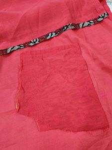 New Red Bohemian Sleeveless Kurta