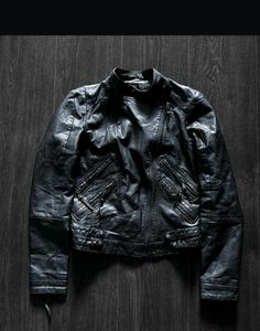Lika rulla Black Leather Moto Jacket