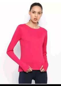 Red Long Sleeve Top