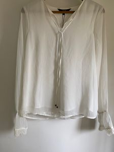 Vero Moda White Lace Detailing Top