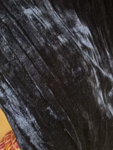 Zara Blue Velvet Top