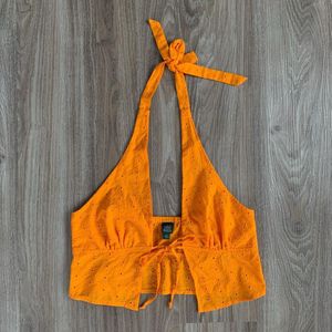 Orange Halter Top