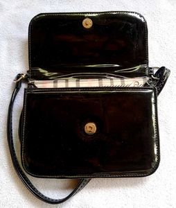 Black Patent Leather Shoulder Bag