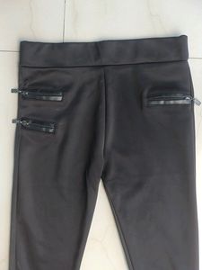 Black Spandex Cigar Pant