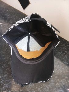 Men And Women Cap Black Colour Bandana Print