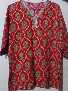 Red Short Kurta