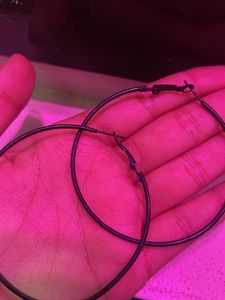 black earrings
