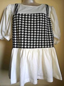🎁Buy 2 Get 1 Free 🎁Houndstooth Puff Sleeve Dress