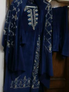 Elegant Blue Embroidered Salwar Suit