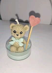 Cute Teddy Bear Candle Set 3 For Return Gifts