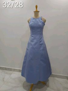 Elegant Blue Maxi Dress