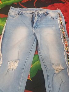 Ethnic Denim Skinny Jeans