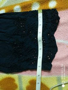 Plus size cotton cutwork Design 3/4 Sleeves Top