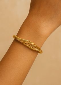Anti Tarnished Gold Hand Cuff Bracelet