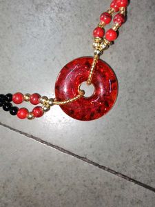 Red Beaded Necklace