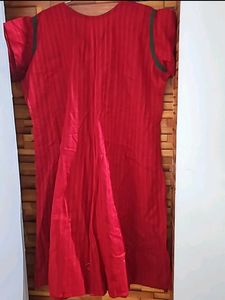 New Red Anarkali