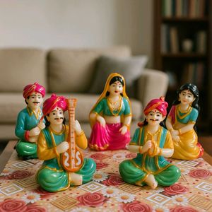 Monk And Jaipuria Figurines (Set of 4)