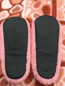 Cute Pink Fuzzy Slippers