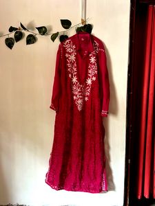 Chikankari Long Kurti Offer Valid Only For Today