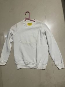 White Hooded Sweat Tshirt