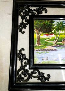 Framed Kerala Backwater Painting