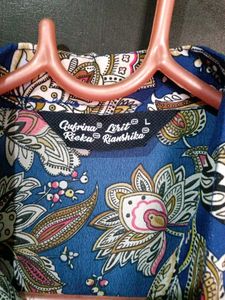 Floral belted midi dress