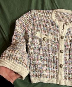 Korean Tweed Cardigan