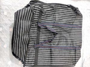 Striped Tote Storage Bag 🛍️ Big ✅ Size