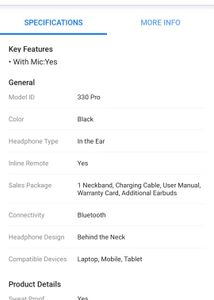 Wireless Bluetooth Neckband Headphones