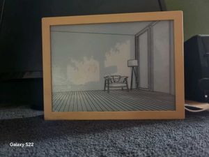 Tranquil Living Room Shadow Box